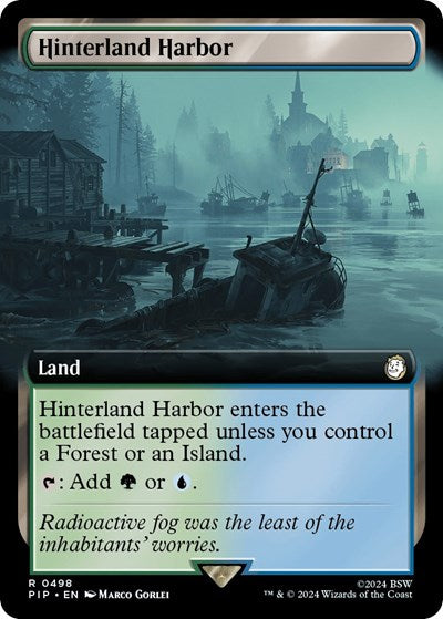 Hinterland Harbor (Extended Art) (Universes Beyond: Fallout) Light Play Foil