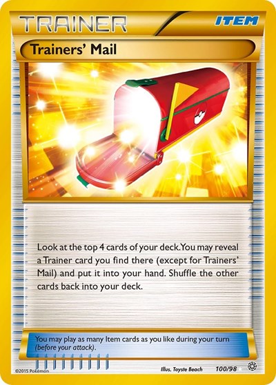 Trainers' Mail (Secret) (XY - Ancient Origins) Light Play Holofoil