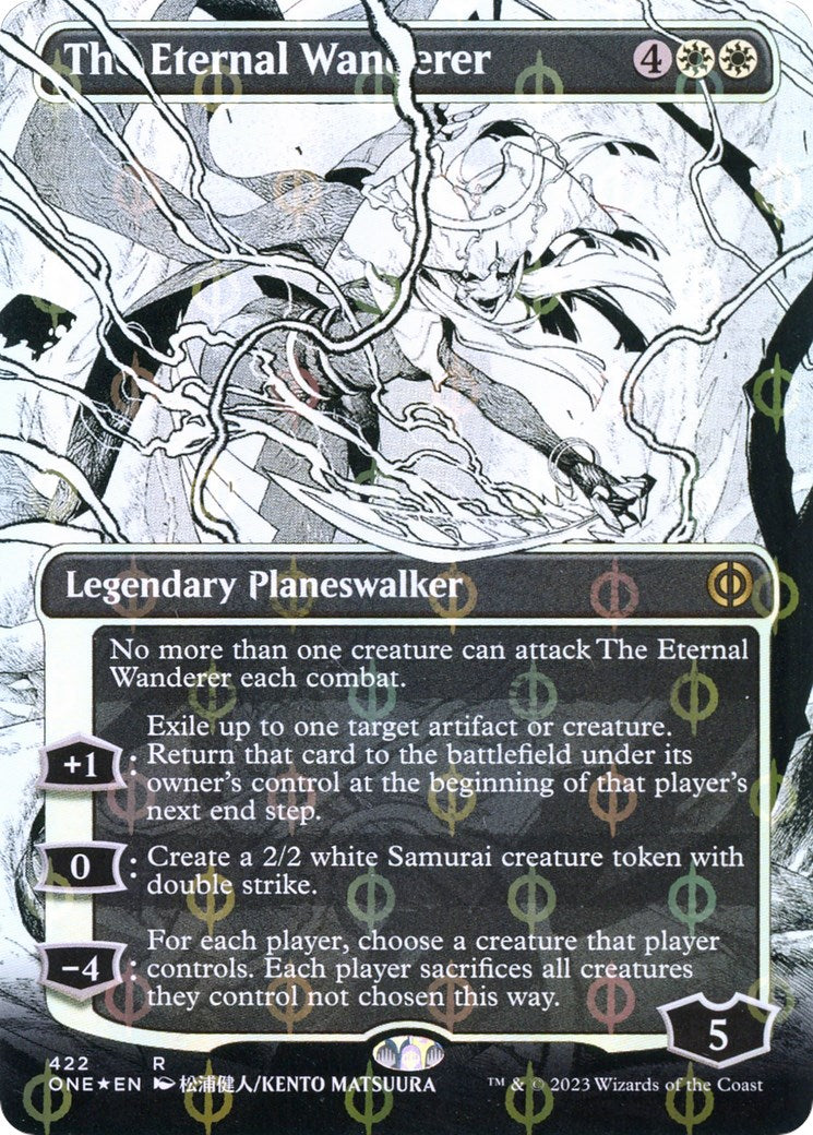 The Eternal Wanderer (Borderless) (Step-and-Compleat Foil) [ONE - 422]