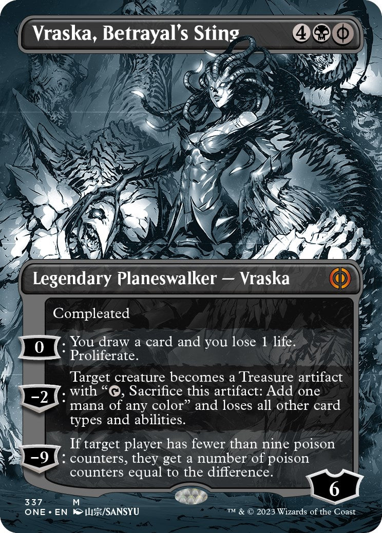 Vraska, Betrayal's Sting (Borderless) [ONE - 337]