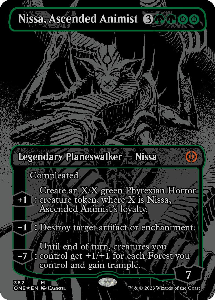 Nissa, Ascended Animist (Oil Slick Raised Foil) [ONE - 362]