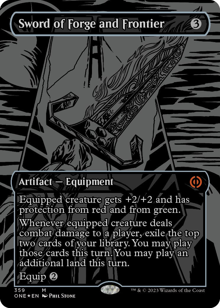 Sword of Forge and Frontier (Oil Slick Raised Foil) [ONE - 359]