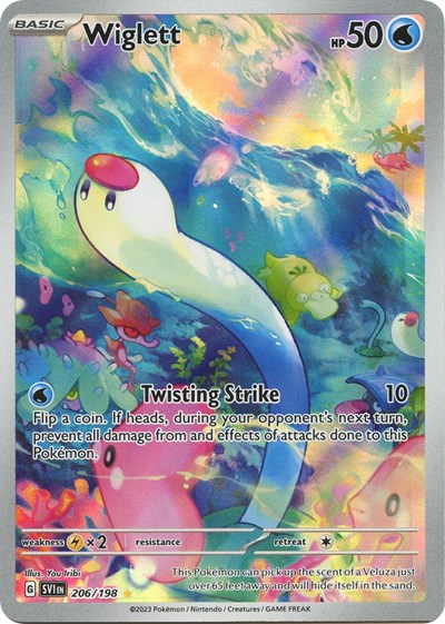 Wiglett - 206 (Scarlet and Violet: Base Set) Light Play Holofoil