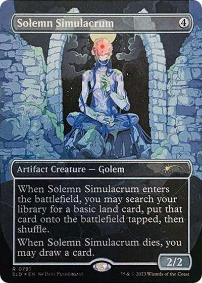 Solemn Simulacrum (0791) (Galaxy Foil) (Secret Lair) Light Play Foil