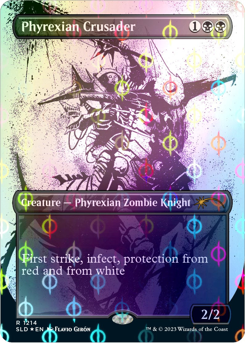 Phyrexian Crusader (Step-and-Compleat Foil) [SLD - 1214]