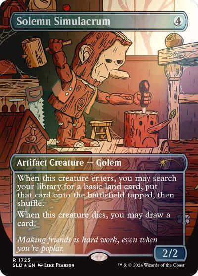 Solemn Simulacrum (1725) (Rainbow Foil) (Secret Lair) Light Play Foil