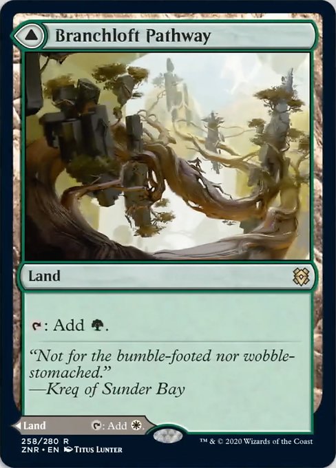 Branchloft Pathway / Boulderloft Pathway (Zendikar Rising) Light Play Foil