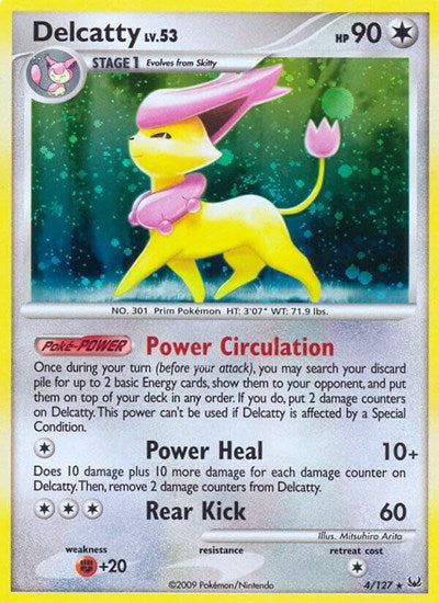 Delcatty (Platinum) Light Play Holofoil