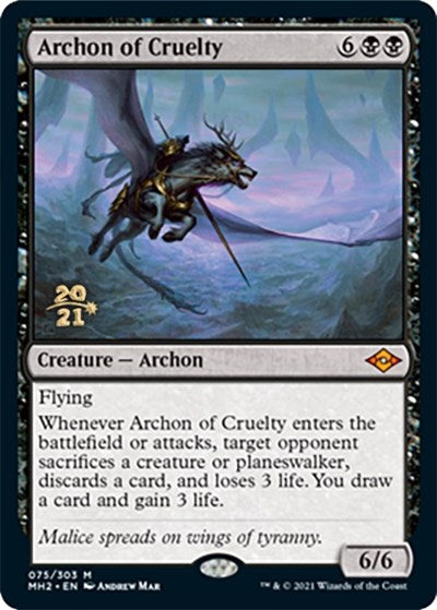 Archon of Cruelty (Promos: Prerelease Cards) Light Play Foil