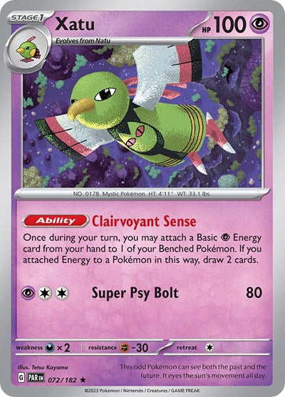 Xatu (Scarlet and Violet: Paradox Rift) Light Play Holofoil