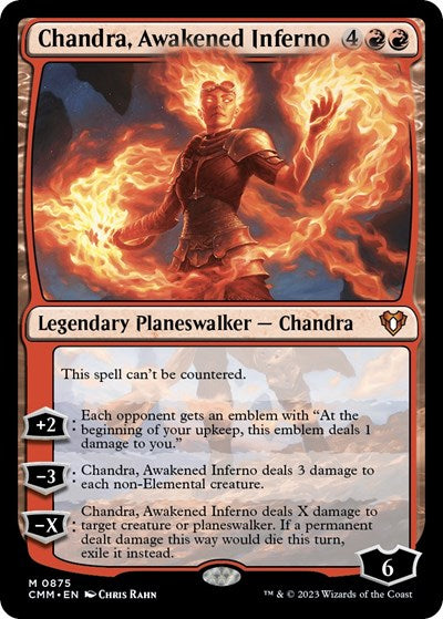 Chandra, Awakened Inferno (Commander Masters) Light Play