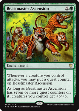 Beastmaster Ascension (Commander 2016 Edition) Light Play