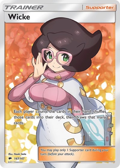 Wicke (Full Art) (SM - Burning Shadows) Light Play Holofoil