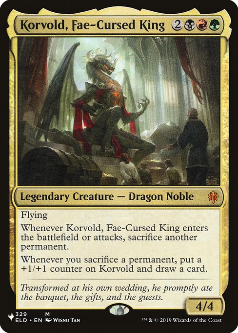 Korvold, Fae-Cursed King (The List) Light Play