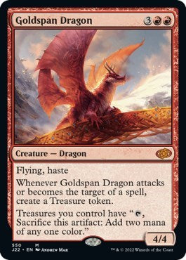 Goldspan Dragon (Jumpstart 2022) Light Play