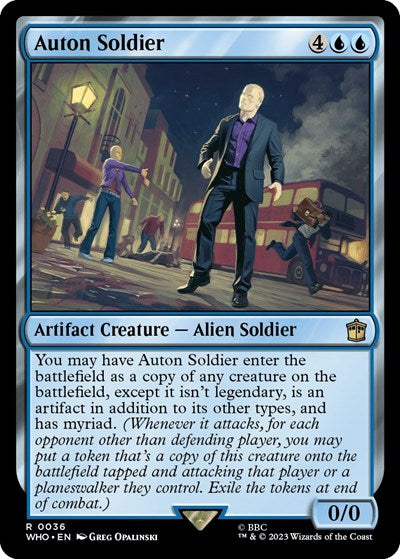 Auton Soldier (Universes Beyond: Doctor Who) Light Play