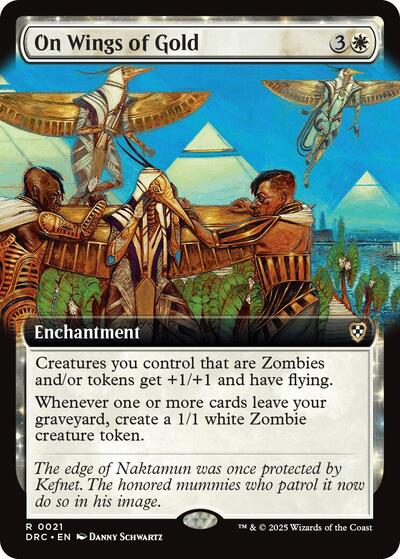 On Wings of Gold (Extended Art) (Commander: Aetherdrift) Light Play