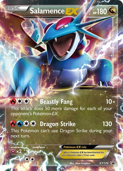 Salamence EX - XY170 (XY Promos) Light Play Holofoil