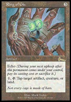 Ring of Gix (Urza's Legacy) Light Play Foil