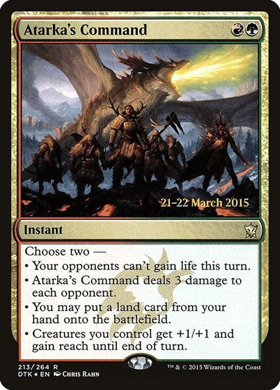 Atarka's Command (Promos: Prerelease Cards) Light Play Foil