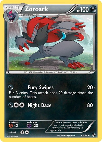 Zoroark (Emerging Powers) Light Play Holofoil