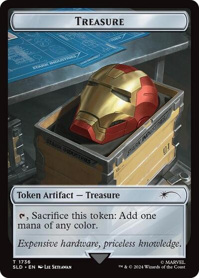 Treasure Token (1736) (Rainbow Foil) (Secret Lair) Near Mint Foil