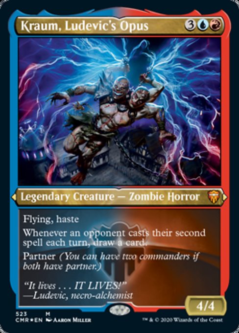 Kraum, Ludevic's Opus (Foil Etched) (Commander Legends) Light Play Foil