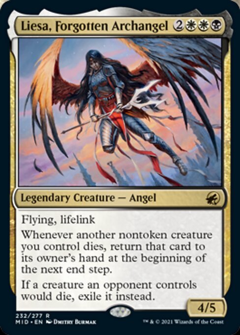 Liesa, Forgotten Archangel (Innistrad: Midnight Hunt) Light Play