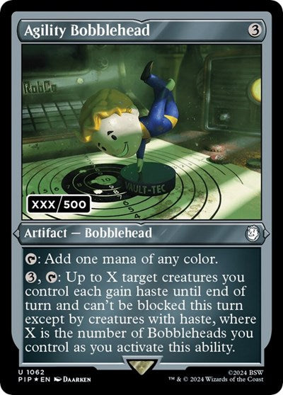 Agility Bobblehead (Serial Numbered) (Universes Beyond: Fallout) Light Play Foil