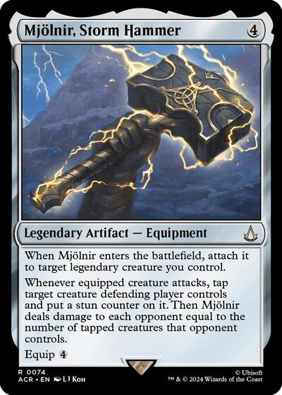 Mjolnir, Storm Hammer (Universes Beyond: Assassin's Creed) Light Play Foil