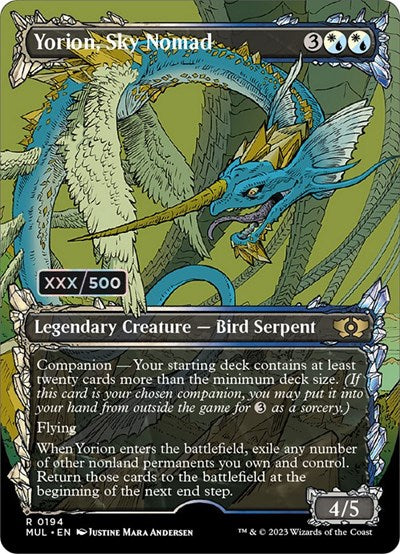 Yorion, Sky Nomad (Serialized) (March of the Machine: Multiverse Legends) Light Play Foil