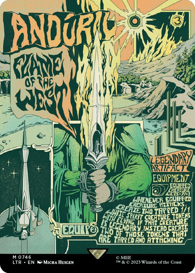 Anduril, Flame of the West (Borderless Poster) [LTR - 746]