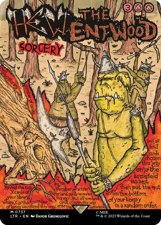 Hew the Entwood (Borderless Poster)