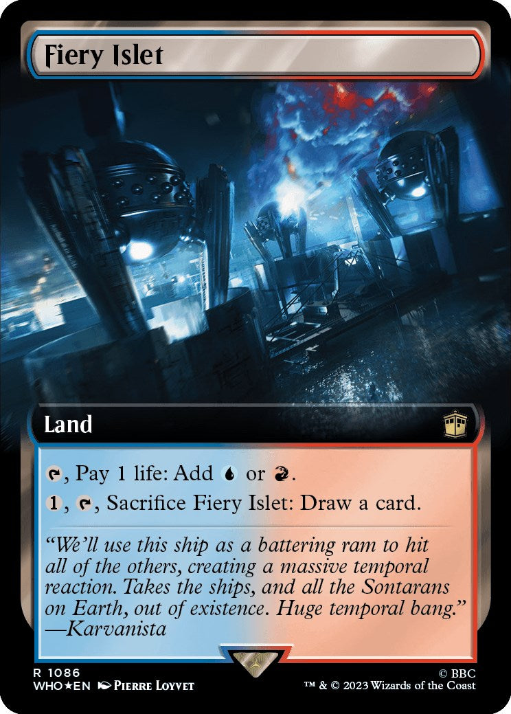 Fiery Islet (Extended Art) (Surge Foil) [WHO - 1086]