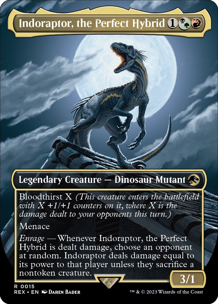 Indoraptor, the Perfect Hybrid (Borderless) [REX - 15]