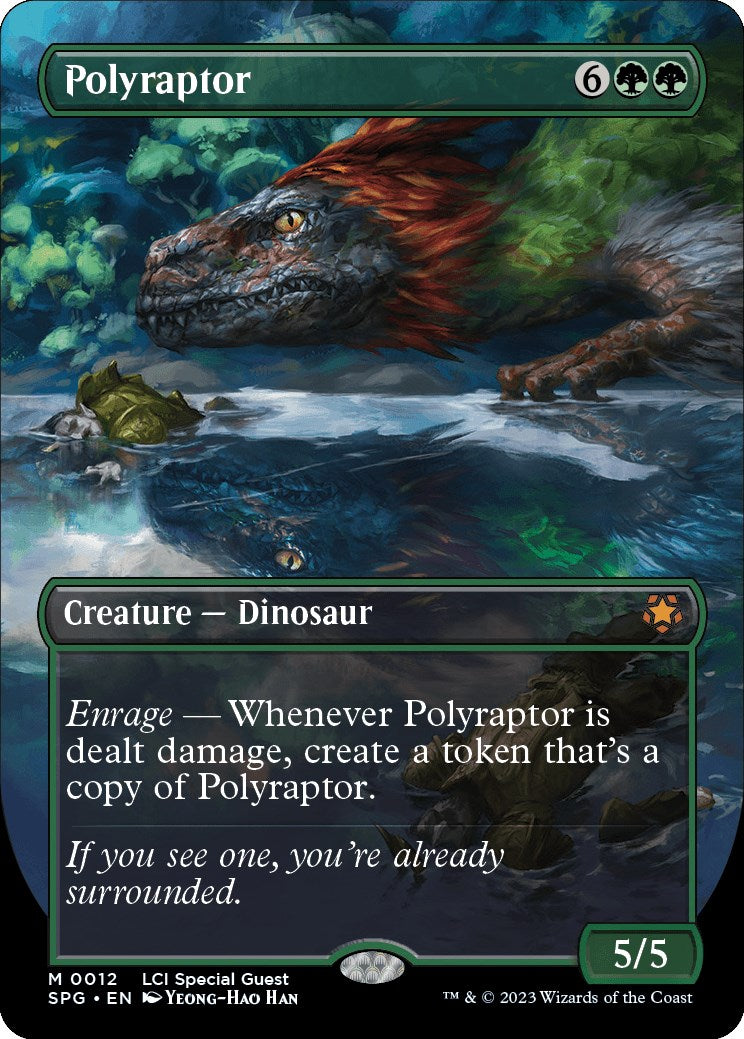 mtg 14 cards Polyraptor (Borderless) [SPG