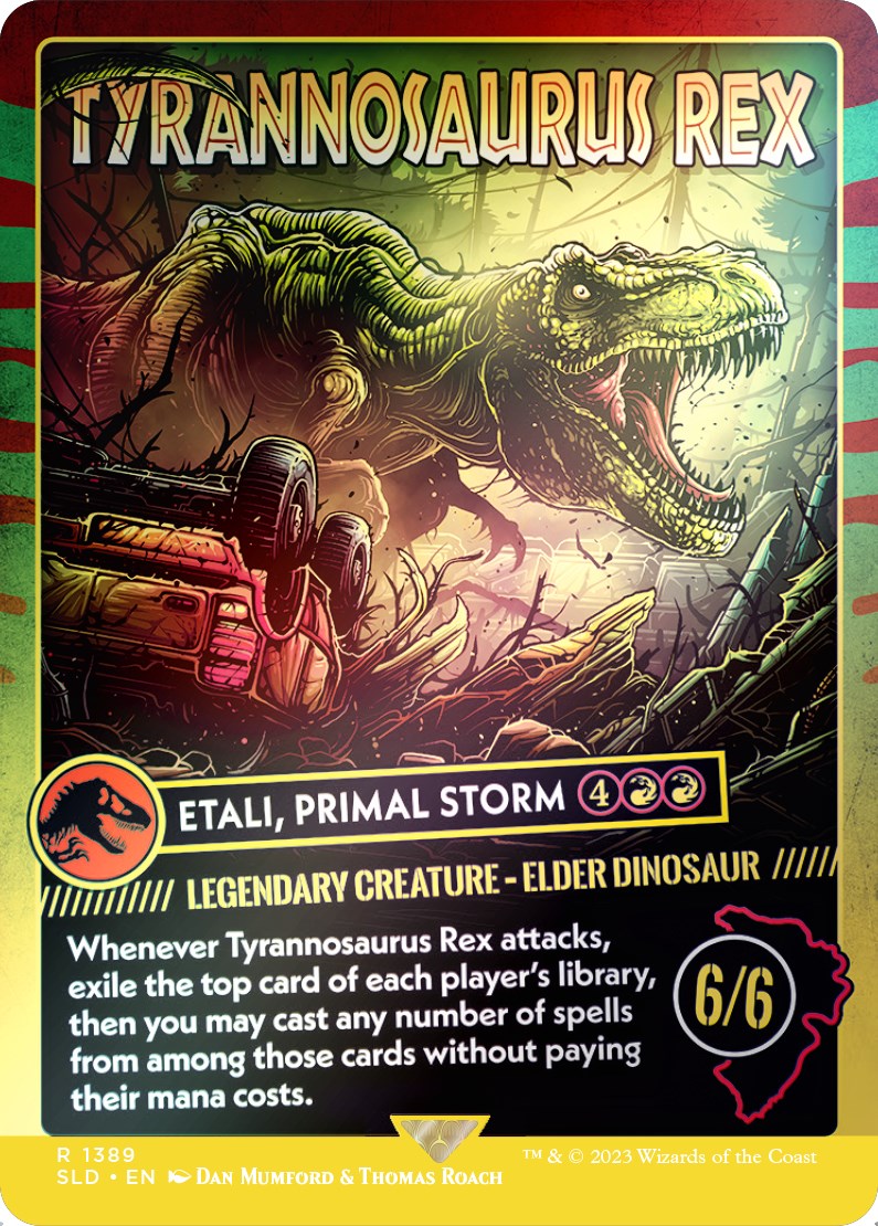 Tyrannosaurus Rex - Etali, Primal Storm (Rainbow Foil) [SLD - 1389]