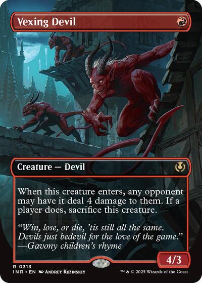 Vexing Devil (Borderless) (Innistrad Remastered) Light Play Foil