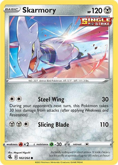 Skarmory (SWSH08: Fusion Strike) Light Play