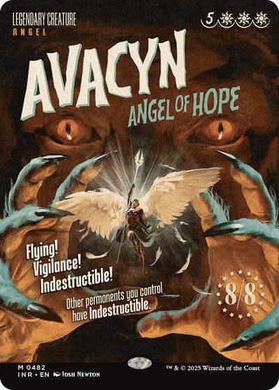 Avacyn, Angel of Hope (Showcase) (Innistrad Remastered) Light Play