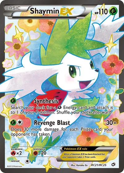 Shaymin EX (Full Art) (Legendary Treasures: Radiant Collection) Light Play Holofoil