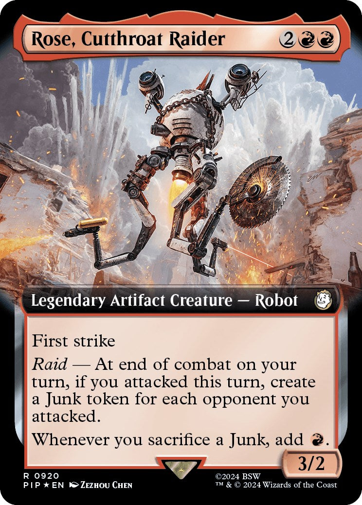 Rose, Cutthroat Raider (Extended Art) (Surge Foil) [PIP - 920]