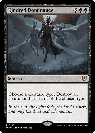 Kindred Dominance (Commander: Wilds of Eldraine) Light Play