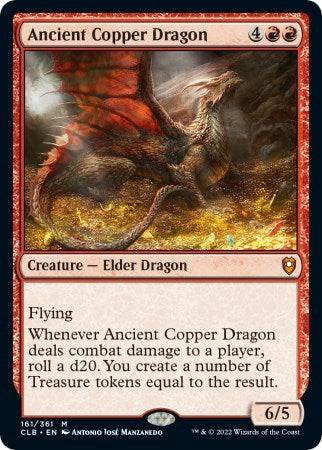 Ancient Copper Dragon (Commander Legends: Battle for Baldur's Gate) Light Play