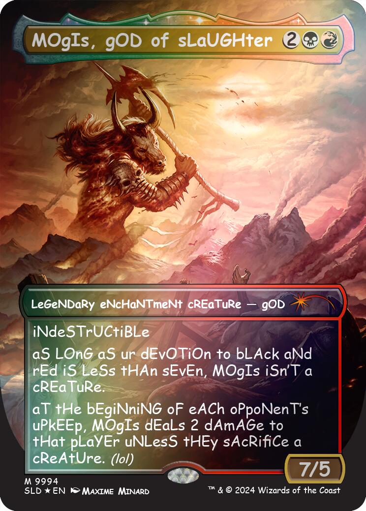 MOgIs, gOD of sLaUGHter (9994) (Rainbow Foil) [SLD - 9994]