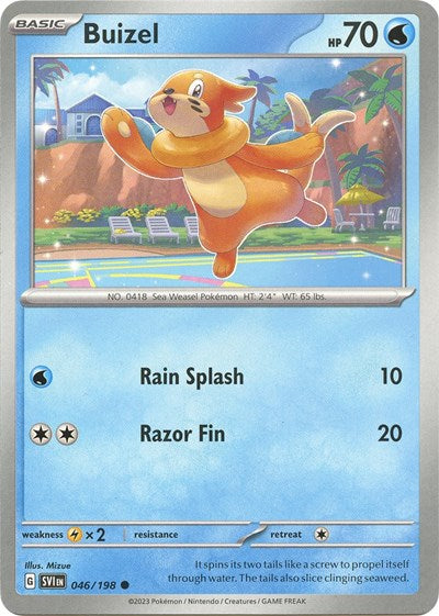 Buizel (Scarlet and Violet: Base Set) Light Play Reverse Holofoil