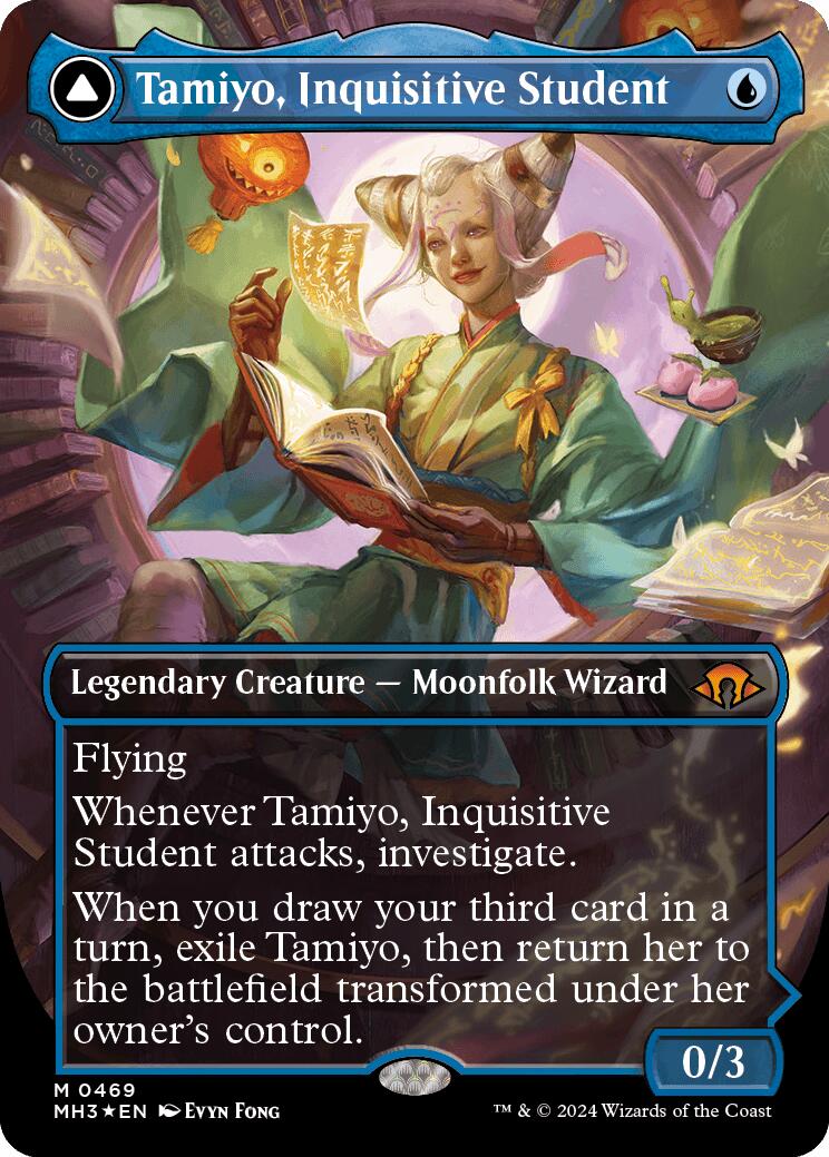 Tamiyo, Inquisitive Student (Borderless) (Textured Foil) [MH3 - 469]