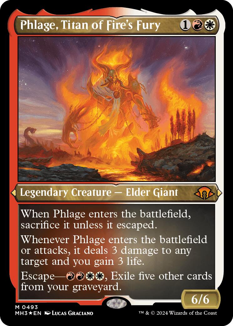 Phlage, Titan of Fire's Fury (Foil Etched) [MH3 - 493]