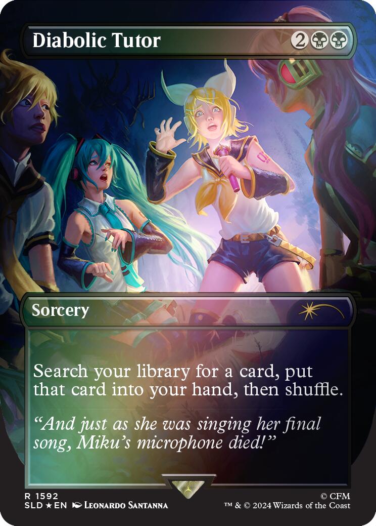 Diabolic Tutor (1592) (Rainbow Foil) [SLD - 1592]