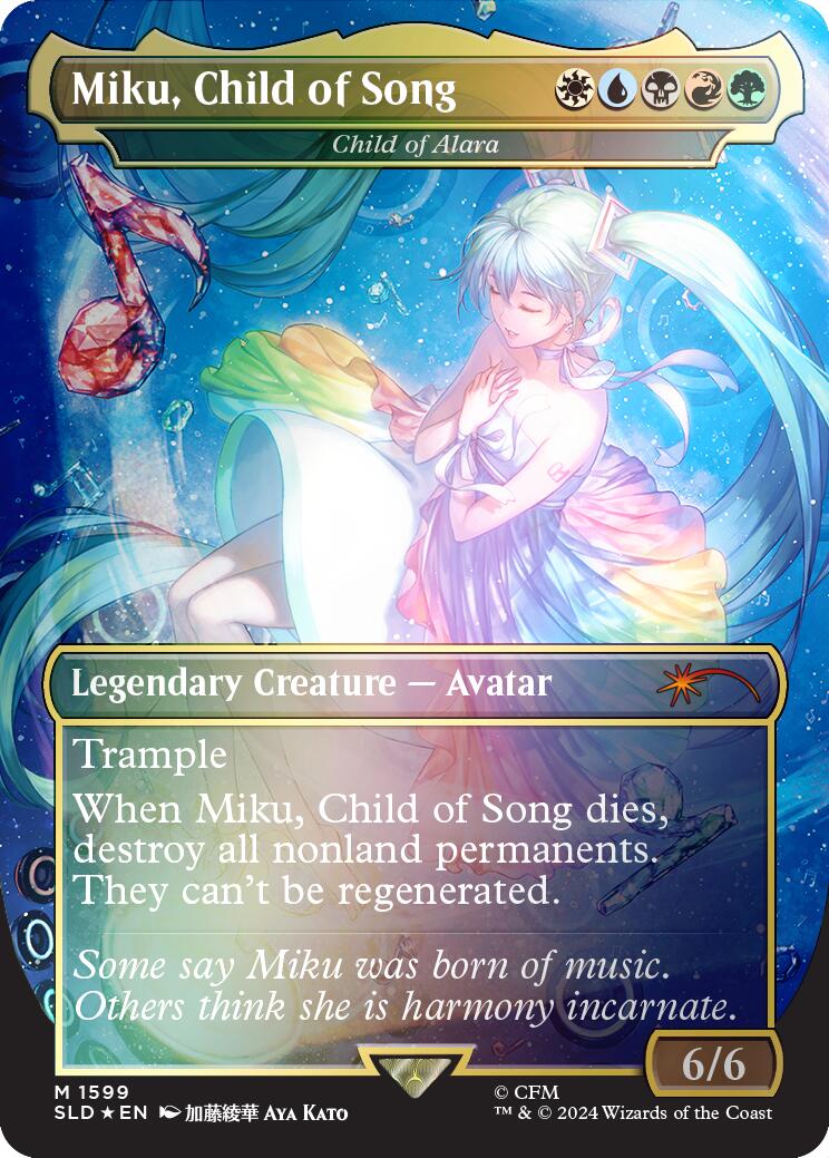 Miku, Child of Song - Child of Alara (Rainbow Foil) [SLD - 1599]
